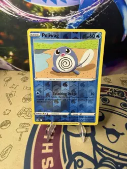 Poliwag 030/196 Pokemon Lost Origin SWSH Reverse Holo Common Card - Image 1