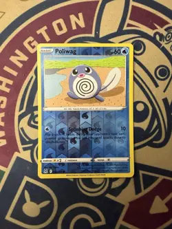 Poliwag 030/196 Pokemon Lost Origin SWSH Reverse Holo Common Card - Image 3