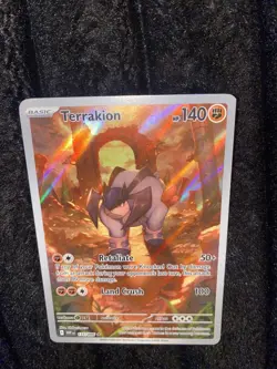 2025 Pokemon White Flare Terrakion Illustration Rare #135/086 - Image 3