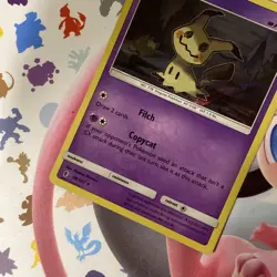 2017 Sun & Moon - Guardians Rising/ Mimikyu Basic/Rare Holo #58 - Image 2