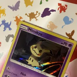 2017 Sun & Moon - Guardians Rising/ Mimikyu Basic/Rare Holo #58 - Image 3
