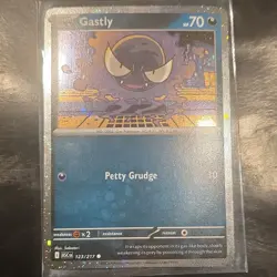 Pokemon Gastly 123/217 Basic 70 HP Petty Grudge Holo 2016 TCG - Image 1