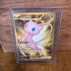 Pokemon Mew EX Full Art Holo Double Rare 205/165 Scarlet & Violet 151 180 HP - Image 1