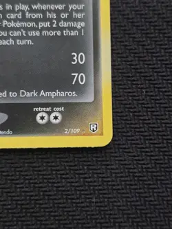 Dark Ampharos (reverse Holo) 2/109 EX Team Rocket Returns Stamped 2004 Pokemon - Image 5