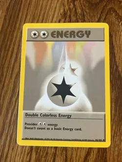 Pokemon TCG Double Colorless Energy Base Set 96/102 Regular Unlimited LP (1/2) - Image 1