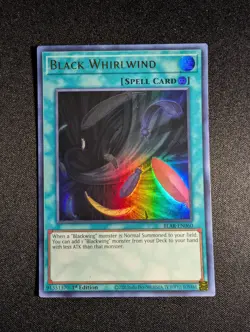 Yugioh - Black Whirlwind BLAR-EN060 1st Edition Ultra Rare NM - Image 1