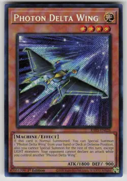 Photon Delta Wing (Secret Rare) Rarity Collection 5 RA05-EN026 NM Yu-Gi-Oh - Image 1