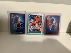 Monkey.D.Luffy PRB02-005 NM Red Bull Double Don!! With Red and Blue Don Card! - Image 1