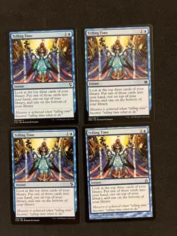 x4 Telling Time 4x [Ravnica] Magic MTG Cards LP - Image 1