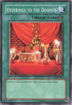yugioh Trading card - Offerings to the doomed - LON-051 - Image 1