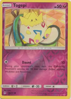 Togepi 136/214 Reverse Holo Unbroken Bonds Pokemon Card NM - Image 1