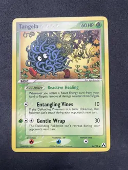 Tangela 44/92 Uncommon Non-Holo 2006 EX Legend Maker Pokemon TCG Card LP - Image 1