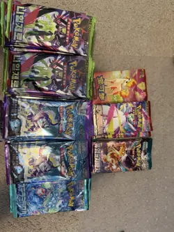 150 Count Lot Of Korean Pokemon Cards Individual Packs - Image 1