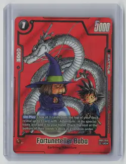 Fortuneteller Baba SB01-049 Alternate Art Red Manga Booster 01 Dragon Ball Card - Image 1
