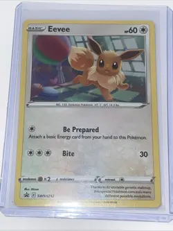 Eevee SWSH212 SWSH: Sword & Shield Promo Cards Holo - Image 1