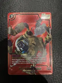 Red Ribbon Robot SB02-060 Alternate Art Manga Booster 02 Dragon Ball Card Englis - Image 1