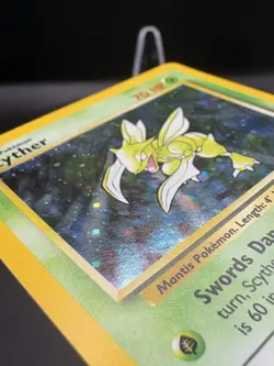 #3 Scyther 17/130 Base Set 2 2000 Holo Rare WOTC Pokemon Card TCG LP+ - Image 3