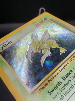 #3 Scyther 17/130 Base Set 2 2000 Holo Rare WOTC Pokemon Card TCG LP+ - Image 4