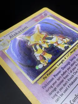 Alakazam 1/130 Holo Rare Base Set 2 Vintage Pokemon Card NM/LP - Image 5