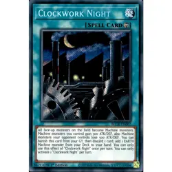 BLCR-EN007 Clockwork Night Secret Rare 1st Edition YuGiOh Card - Image 1