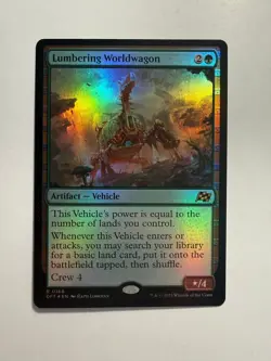 Lumbering Worldwagon 168 MTG Aetherdrift Foil - Image 1