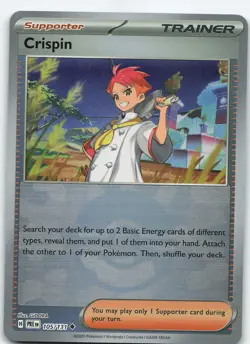 Crispin - (Poke Ball Pattern) 105/131 Holo SV: Prismatic Evolutions NM Pokemon - Image 1
