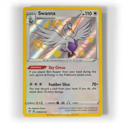 Pokemon - Swanna - SV096/SV122 - SWSH Shining Fates - Shiny Vault Card - Image 1