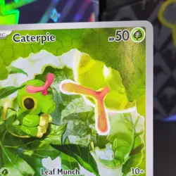 Pokemon Caterpie 172/165 Scarlet & Violet 151 Illustration Rare Holo 2023 - Image 3