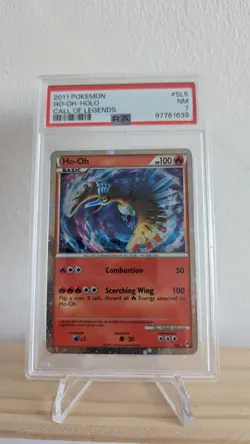 PSA 7 Pokemon Call of Legends Ho-Oh Holo SL5 - Image 1