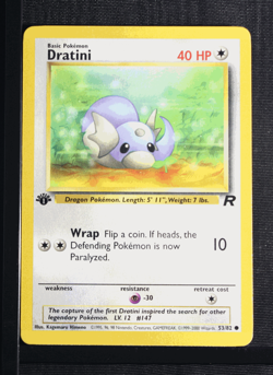 PSA 9 MINT 2000 Pokemon Team Rocket #53 Dratini 1st Edition !!! - Image 3