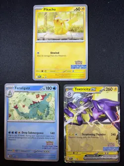 Pokemon Illustration Contest 2024 Feraligatr 213 Pikachu 214 Toxtricity 215. 75 - Image 1