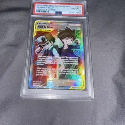 Pokemon Sun & Moon Cosmic Eclipse Full Art Red Blue Tag Team #234 PSA 10 GEM MT - Image 2