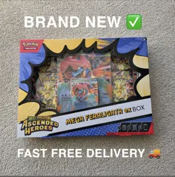 Pokemon TCG: Mega Evolution Ascended Heroes - Mega Feraligatr ex Box In Hand UK - Image 1