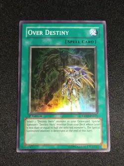 Yugioh Over Destiny DP05-EN021 1st Edition Super Rare NM - Image 1