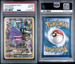POKEMON GENGAR TG06/TG30 PSA 8 TRAINER GALLERY LOST ORIGIN HOLO MINT - Image 3
