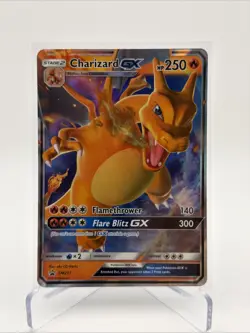 Pokemon Sun and Moon Charizard GX SM211 Holo Black Star Promo - Image 1