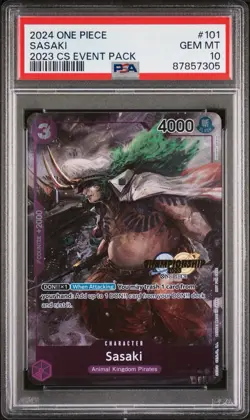 PSA 10 Sasaki 2023 Championship OP01-101 Event Pack 2024 One Piece - Image 1