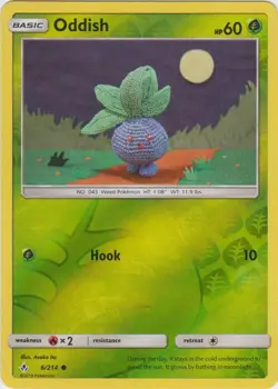 Oddish 6/214 Reverse Holo Unbroken Bonds Pokemon Card NM - Image 1