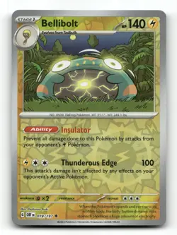 Bellibolt 078/197 - Obsidian Flames Reverse Holo - Pokemon Card NM/M - Image 1