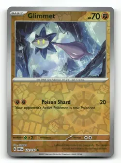 Glimmet 122/197 - Obsidian Flames Reverse Holo - Pokemon Card NM/M - Image 1