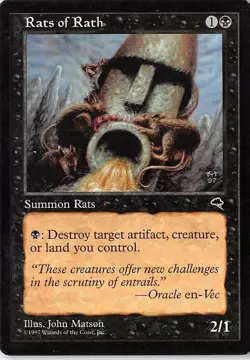 Rats of Rath *PLAYSET* Magic MtG x4 Tempest SP - Image 1