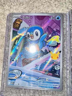 Pokemon TCG MEP Holo Card Lot Piplup Chimchar Turtwig 2026 English - Image 2