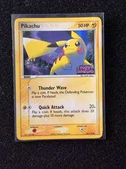 Pikachu 78/110 EX Holon Phantoms Reverse Holo Stamped Pokemon TCG - Image 1