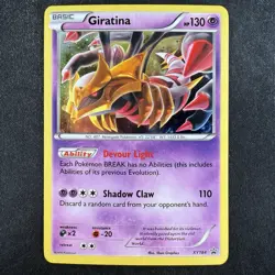 Pokemon TCG Giratina XY184 XY Promos Black Star Promo Cosmos Holo Card - Image 1