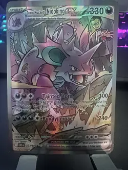 Pokemon TCG Team Rockets Nidoking EX 233/182 Destined Rivals NM Condition - Image 1