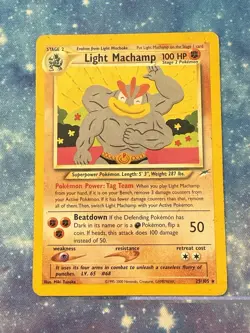 Pokemon TCG Light Machamp 25/105 Neo Destiny - Image 1