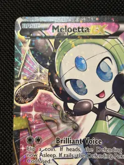 Meloetta EX RC25/RC25 Legendary Treasures Full Art Ultra Rare Pokemon Card DMG - Image 3