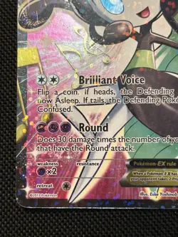 Meloetta EX RC25/RC25 Legendary Treasures Full Art Ultra Rare Pokemon Card DMG - Image 4