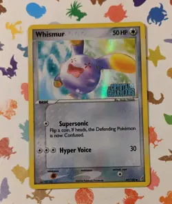 Pokemon TCG Whismur 69/100 EX Crystal Guardians Reverse Holo English 2006 - Image 1