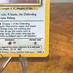 Pokemon TCG Clefairy Holo Rare Card Base Set 5/102 Unlimited LP Condition WOTC - Image 4